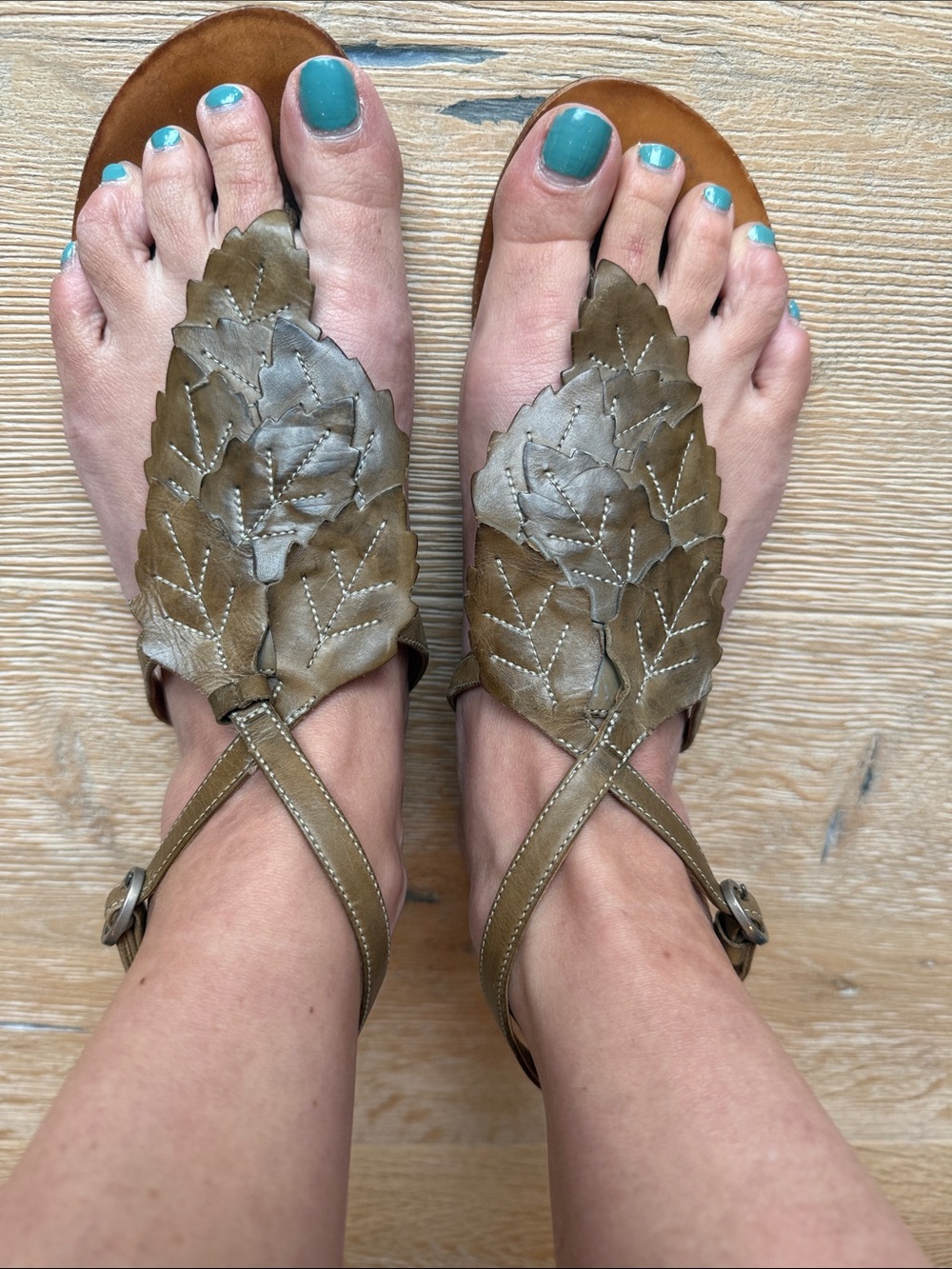 Fratelli Rossetti Luxury Italian Leather Leaf Sandals | Brown | Made in Italy